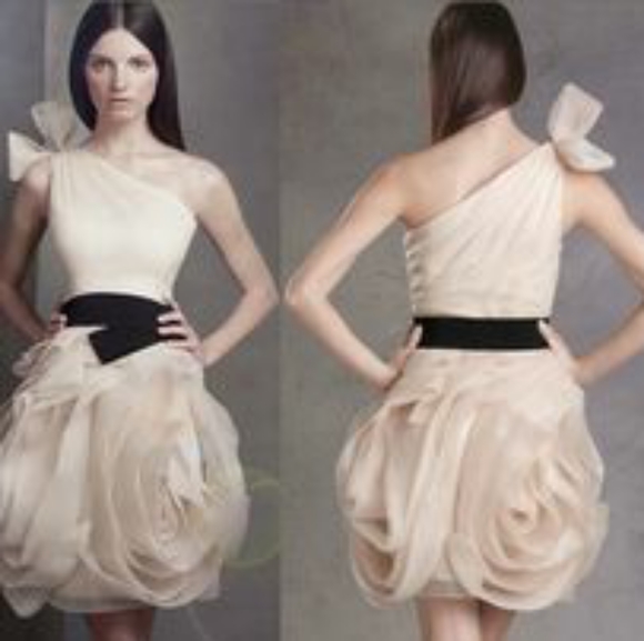 Vera Wang Rose Dress🛍 - Picture 2 of 2